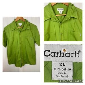 Carhartt short sleeve button down shirts size..XL